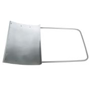 Движок для уборки снега стальной оцинкованный, 755 х 495 х 1245 мм, стальная рукоятка, Россия, Сибрт