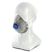 Полумаска фильтрующая формованная,модель «Исток»,с угольным слоем,с клапаном выдоха FFP1 NR Россия