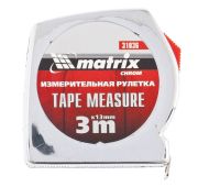 Рулетка Chrom, 3 м x 13 мм, хромированный корпус Matrix