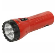 Аккумуляторный светодиодный фонарь 4 LED с прямой зарядкой Smartbuy, красный