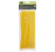 Хомуты, 250 x 3.6 мм, пластиковые, желтые, 100 шт Сибртех