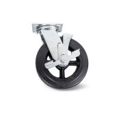 Колесо большегрузн. поворотн. тормоз рез. 
(SCdb 63) 150мм