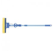 Швабра отжимная 115 см, губка PVA 27 x 5.5 x 6 см, телескопическая рукоятка, голубая Elfe