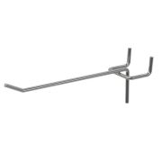 Крючок одинарный 100мм хромированный для перфорации