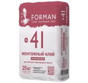 Клей монтажный для ГКЛ и ПГП Fofman 41, 25 кг