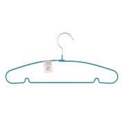 Вешалка для легкой одежды с прорезиненным противоскользящим покрытием 40 см, бирюзовая Elfe