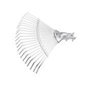 Грабли веерные стальные, 380 мм, 22 плоских зуба, регулируемая тулейка, без черенка, Palisad