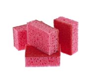 Губки для посуды Coral, 95 х 64 х 36 мм, 4 шт, Россия Elfe